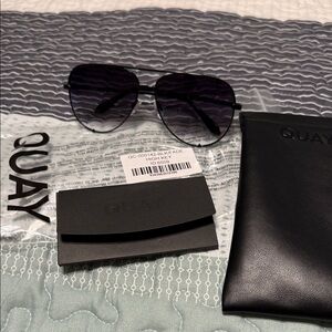 Quay Australia Black Frame Sunglasses